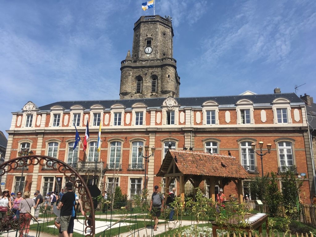Walled City of Boulogne: the Town Hall and traditional Belfry